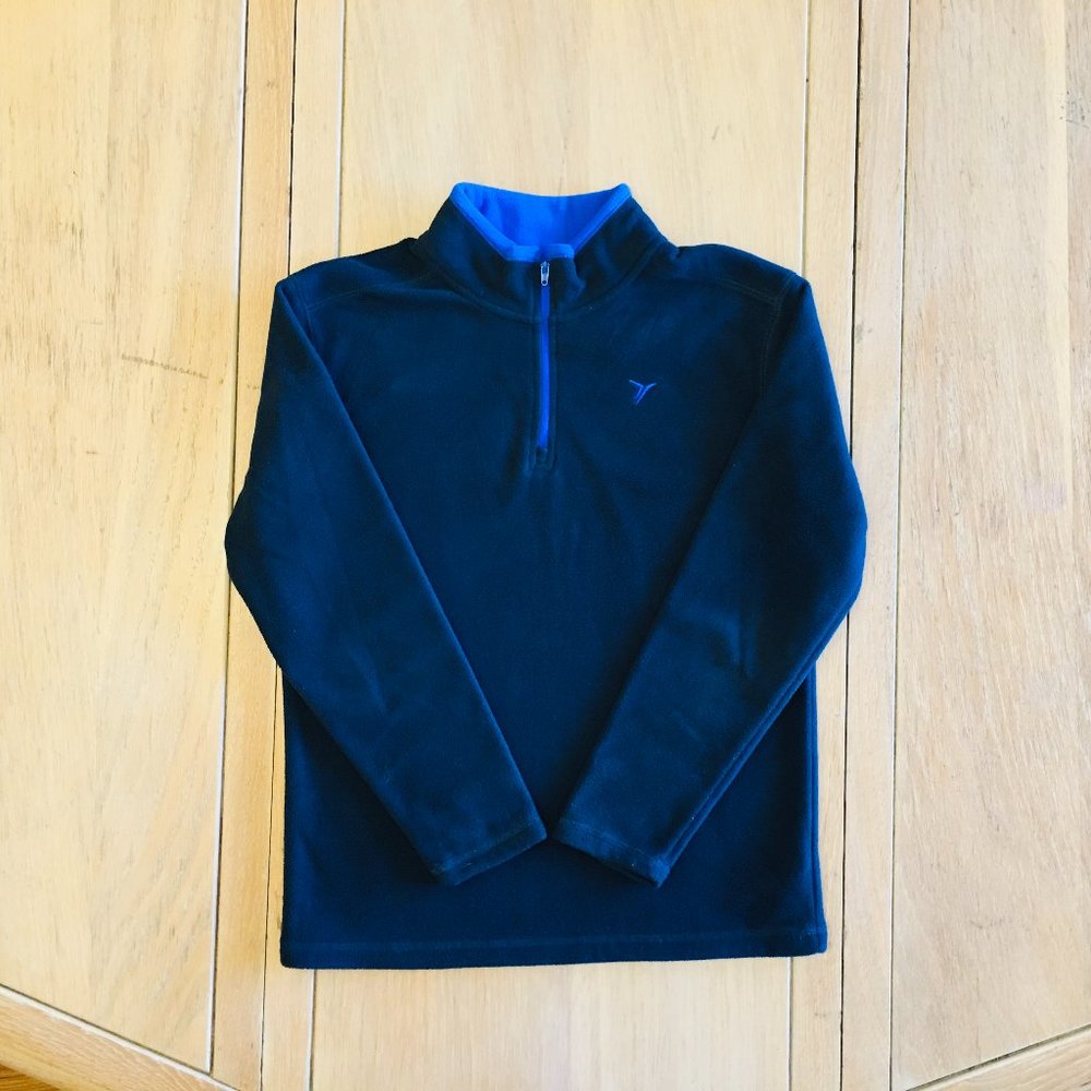 Old Navy Boys Active Quarter Zip Fleece - Navy - Medium (10/12)